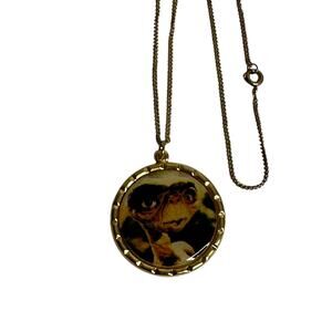 Vintage E.T. Necklace Jewelry ET Charm Pendant Necklace Movie Extraterrestrial